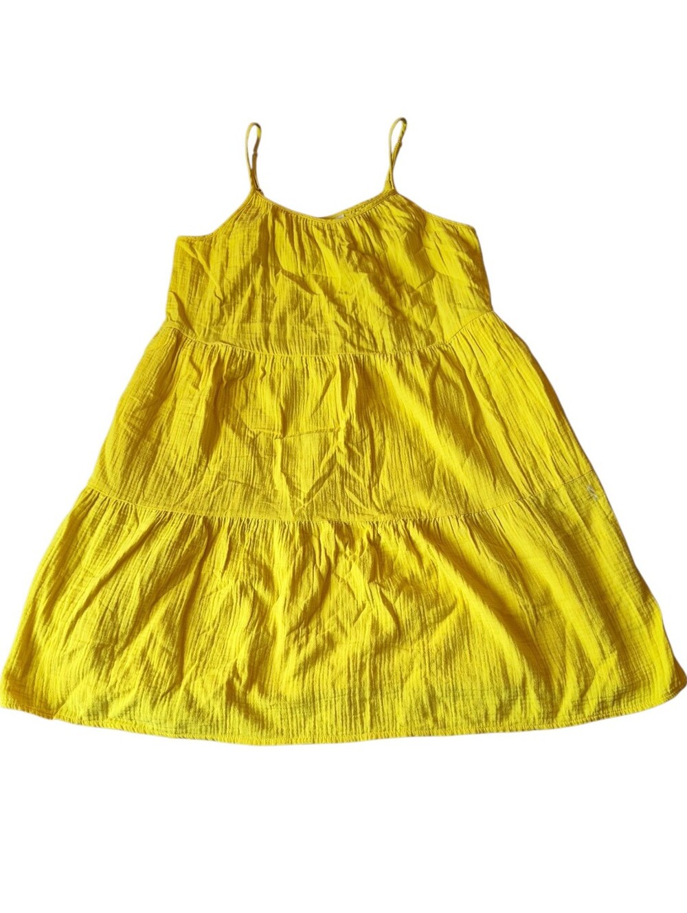 Universal Thread Bright Yellow Tiered Sundress